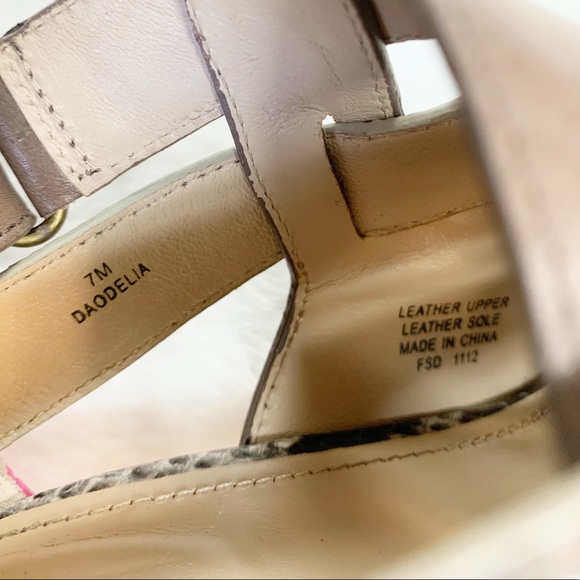 Joan & David Daodelia Tan, Snake & Neon Pink Heel - Picture 6 of 7